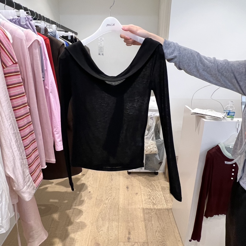 RUMIRU/AWEAR東大門實拍女士新品真品時尚長袖T恤不含項鏈awear/RUMIRU長袖T恤圖色2