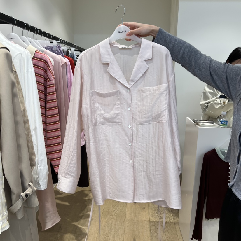 RUMIRU/AWEAR東大門代購女裝新款推薦26春夏休閑襯衫蕾絲衫awear/RUMIRU襯衫/蕾絲衫圖色2