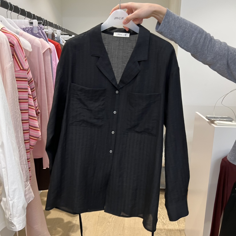 RUMIRU/AWEAR東大門代購女裝新款推薦26春夏休閑襯衫蕾絲衫awear/RUMIRU襯衫/蕾絲衫圖色3