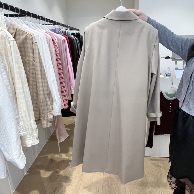 RUMIRU/AWEAR東大門實拍女士新品休閑熱賣時尚人氣長款風衣awear/RUMIRU長款風衣