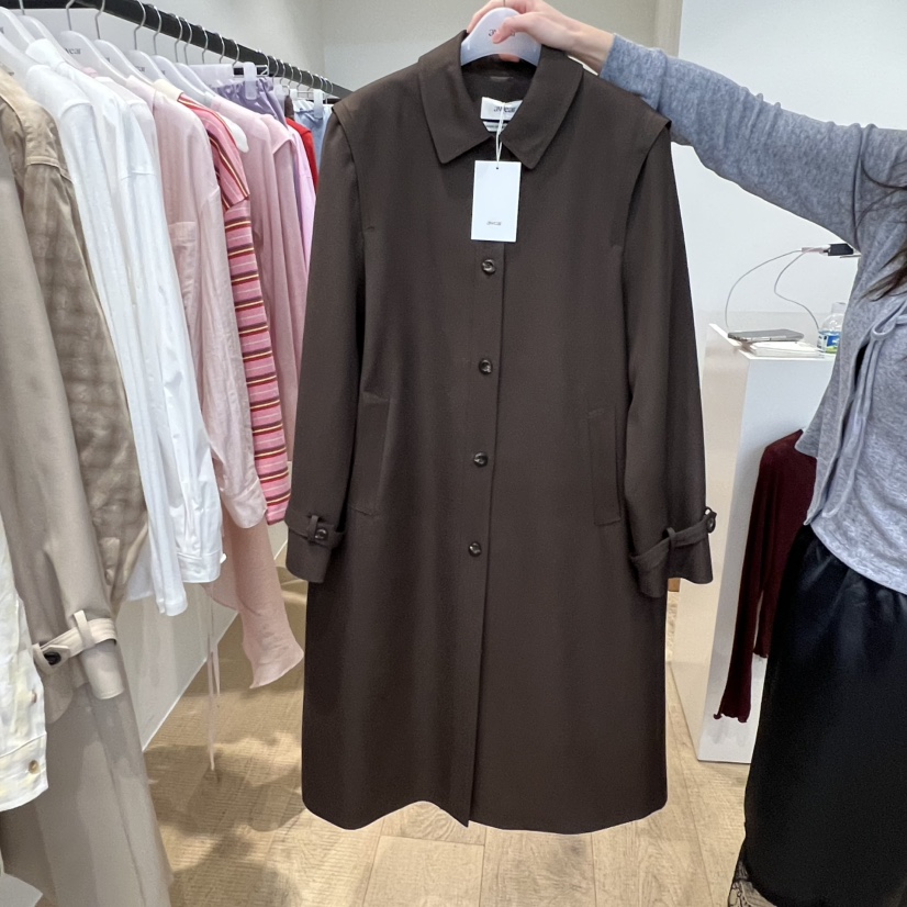 RUMIRU/AWEAR東大門實拍女士新品休閑熱賣時尚人氣長款風衣awear/RUMIRU長款風衣圖色2