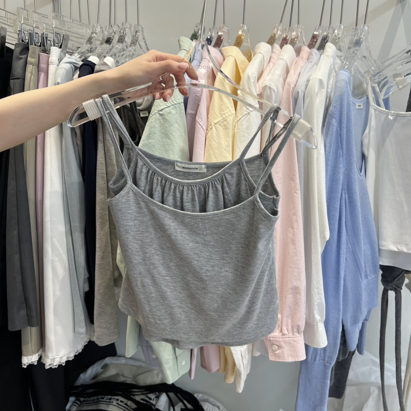 RIVEROOM東大門直郵女裝新款時尚26春夏職業真品吊帶背心RIVEROOM吊帶/背心圖色2