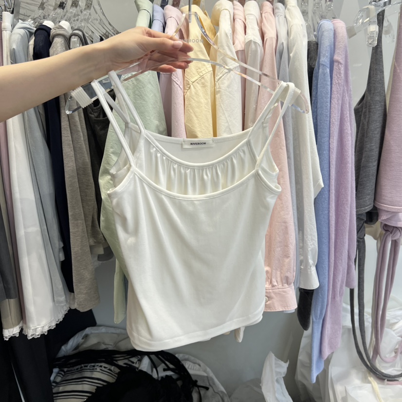 RIVEROOM東大門直郵女裝新款時尚26春夏職業真品吊帶背心RIVEROOM吊帶/背心圖色3
