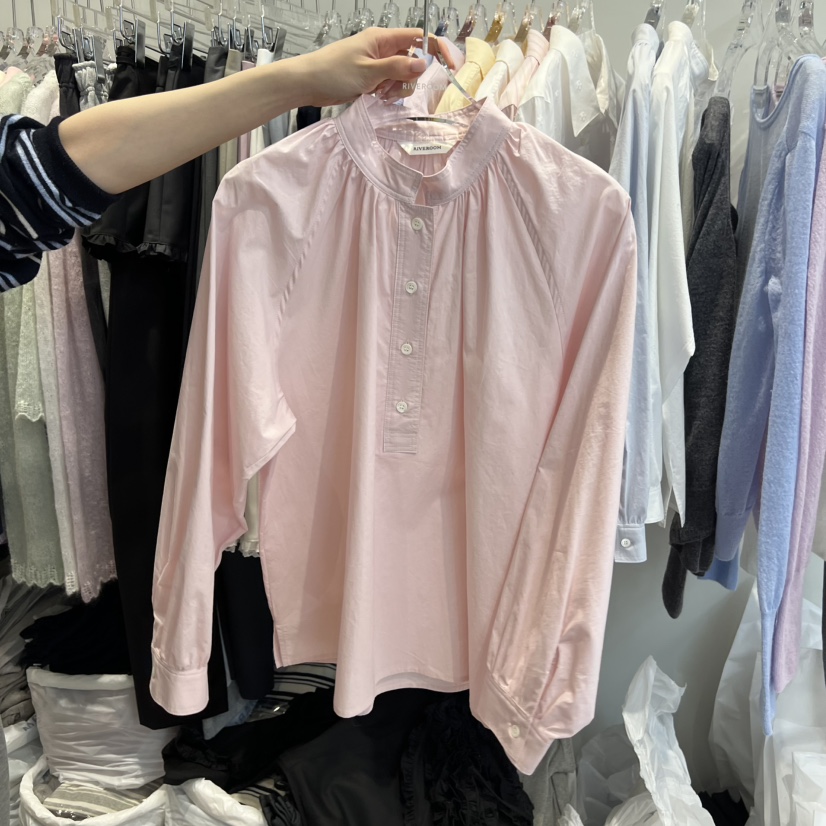 RIVEROOM東大門代購女士新品26春夏職業推薦時尚襯衫蕾絲衫RIVEROOM襯衫/蕾絲衫圖色3