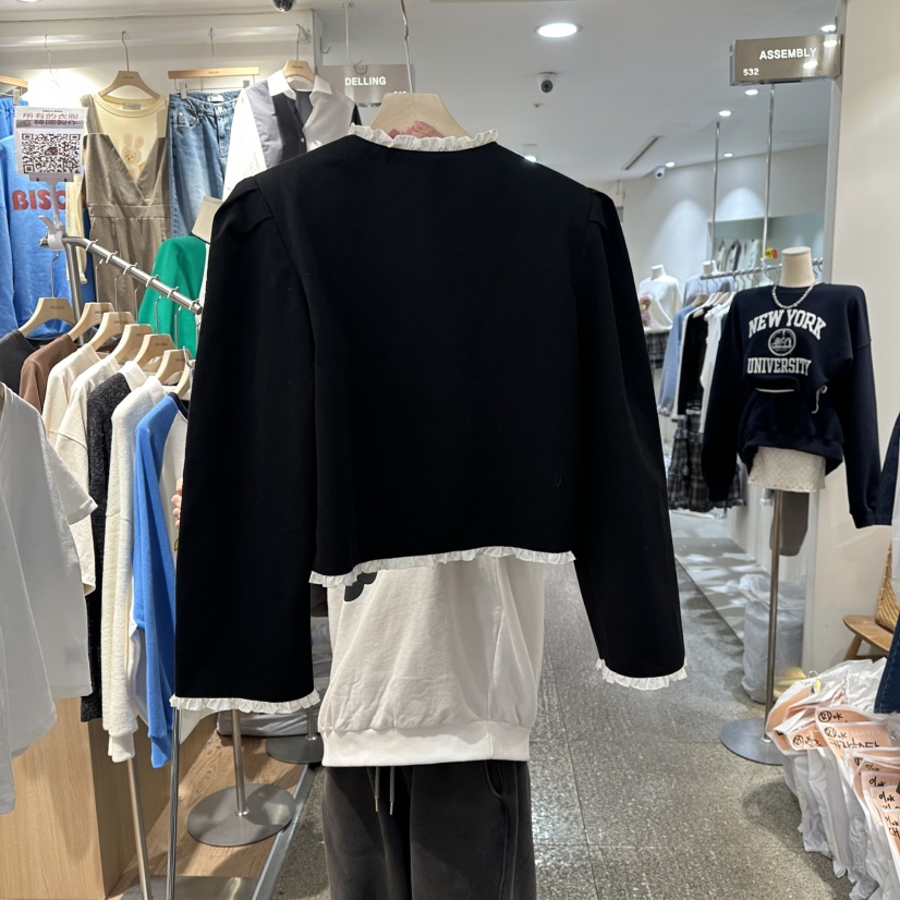 DELLING東大門實拍女裝新款人氣26春夏職業夾克羊毛衫春款DELLING夾克
