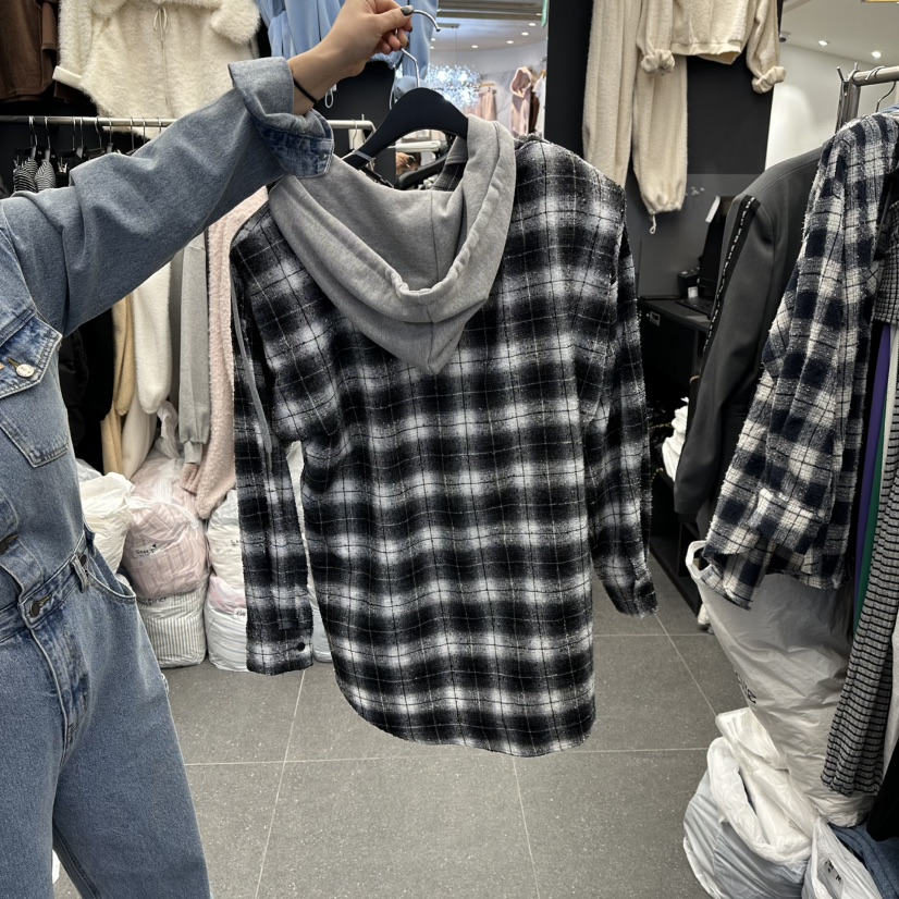 A-DEL韓國直郵女士新品時尚真品26春夏人氣襯衫蕾絲衫春款A-DEL襯衫/蕾絲衫