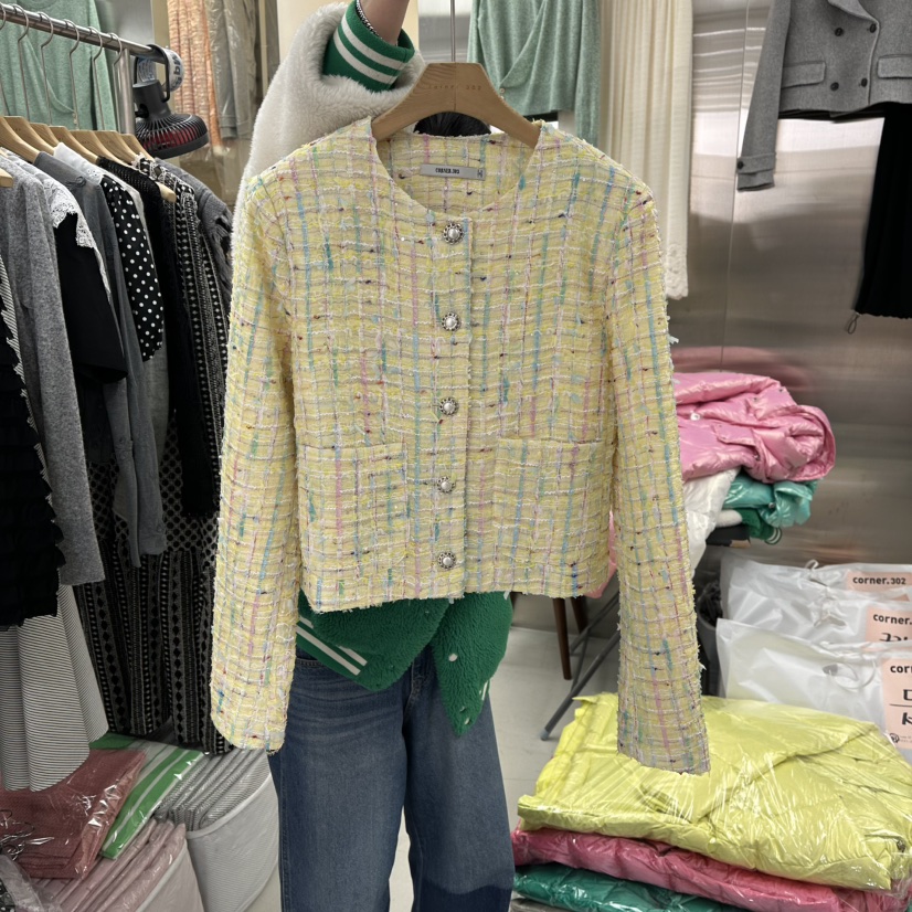 CORNER韓國代購女裝新品職業推薦人氣26春夏真品夾克春款CORNER.302夾克圖色1