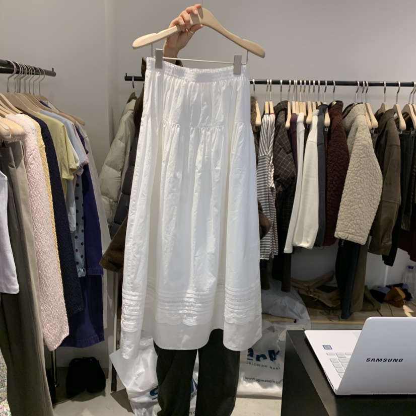 PLATE東大門直郵女士新款26春夏職業時尚人氣休閑真品長裙PLATE長裙圖色1