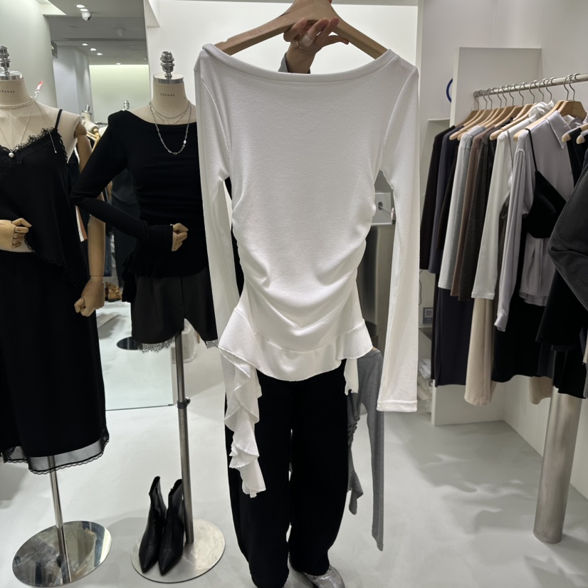 AHOY東大門實拍女士新款休閑熱賣推薦時尚人氣長袖T恤春款AHOY長袖T恤