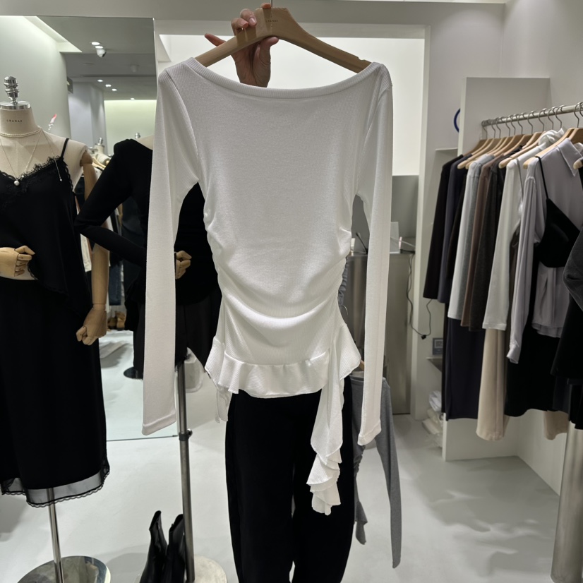 AHOY東大門實拍女士新款休閑熱賣推薦時尚人氣長袖T恤春款AHOY長袖T恤圖色1