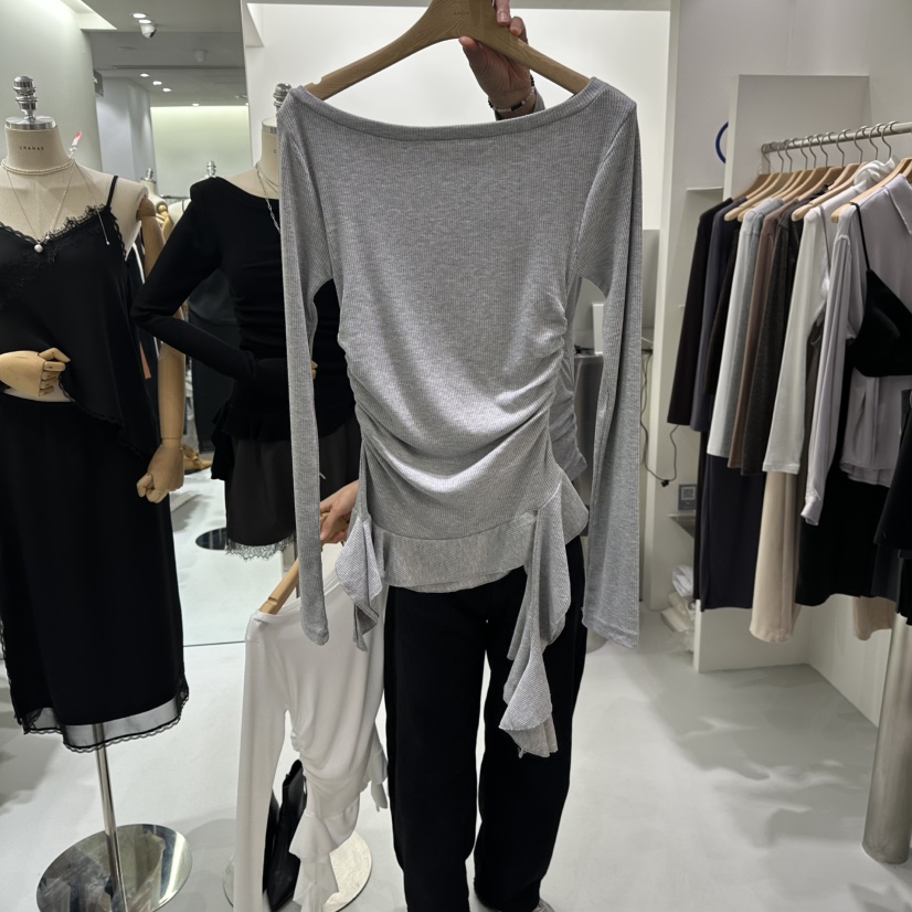 AHOY東大門實拍女士新款休閑熱賣推薦時尚人氣長袖T恤春款AHOY長袖T恤圖色2