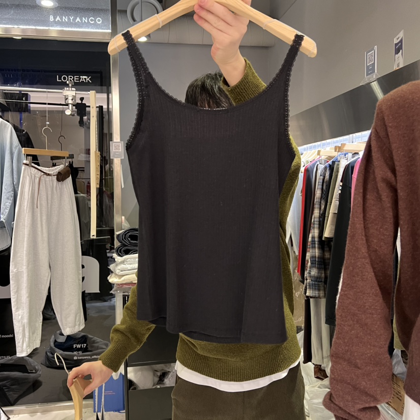 BANY ANCO東大門實拍女士新款推薦真品時尚吊帶背心蕾絲BANY ANCO吊帶/背心