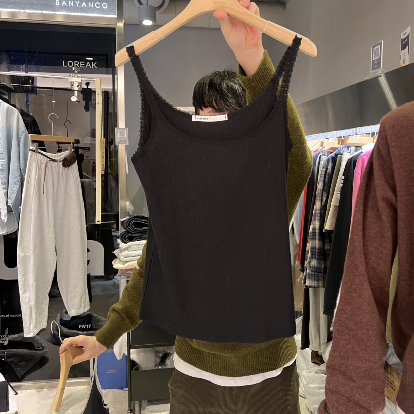BANY ANCO東大門實拍女士新款推薦真品時尚吊帶背心蕾絲BANY ANCO吊帶/背心圖色4