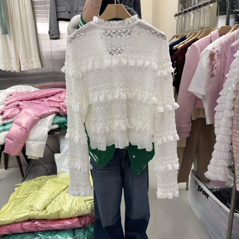 CORNER東大門代購女裝新款休閑職業熱賣時尚襯衫蕾絲衫春款CORNER.302襯衫/蕾絲衫