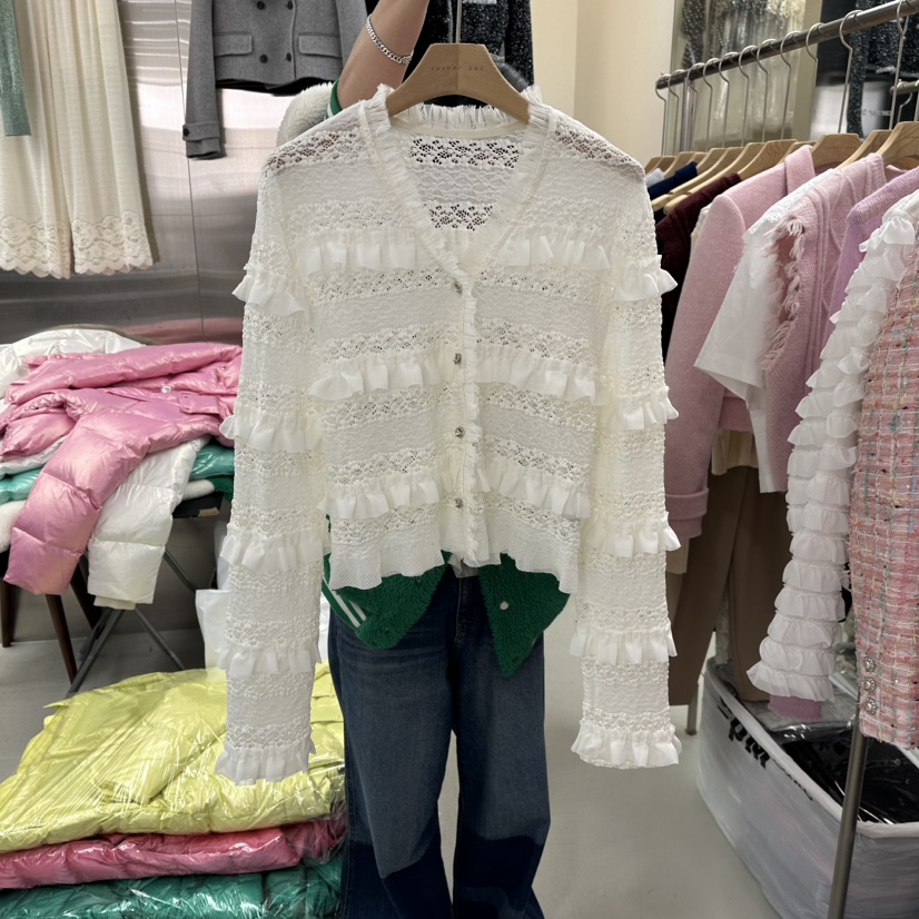 CORNER東大門代購女裝新款休閑職業熱賣時尚襯衫蕾絲衫春款CORNER.302襯衫/蕾絲衫圖色1