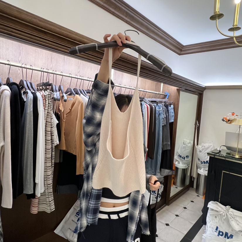 VIRKIN東大門代購女士新款休閑26春夏熱賣推薦真品吊帶背心VIRKIN吊帶/背心