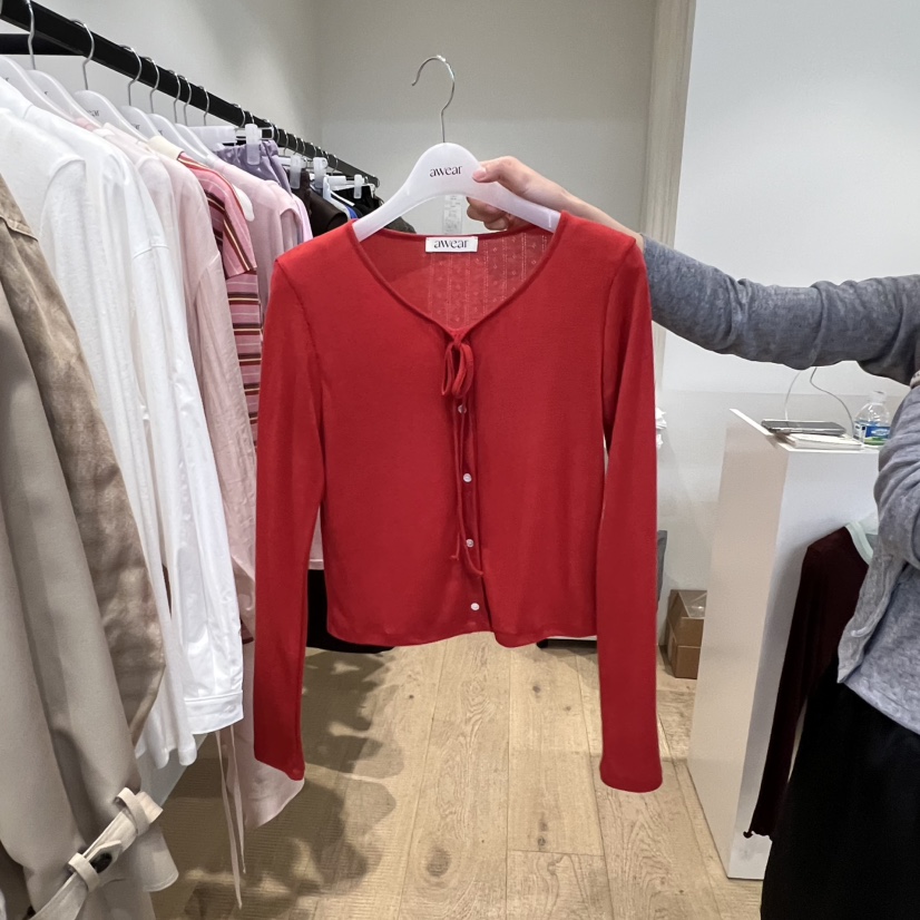 RUMIRU/AWEAR韓國代購女裝新款人氣熱賣真品職業長袖T恤awear/RUMIRU長袖T恤圖色1