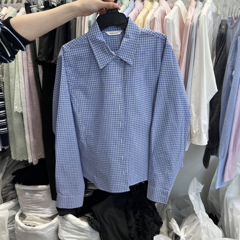RIVEROOM韓國直郵女士新品真品職業熱賣推薦26春夏襯衫蕾絲衫RIVEROOM襯衫/蕾絲衫圖色2