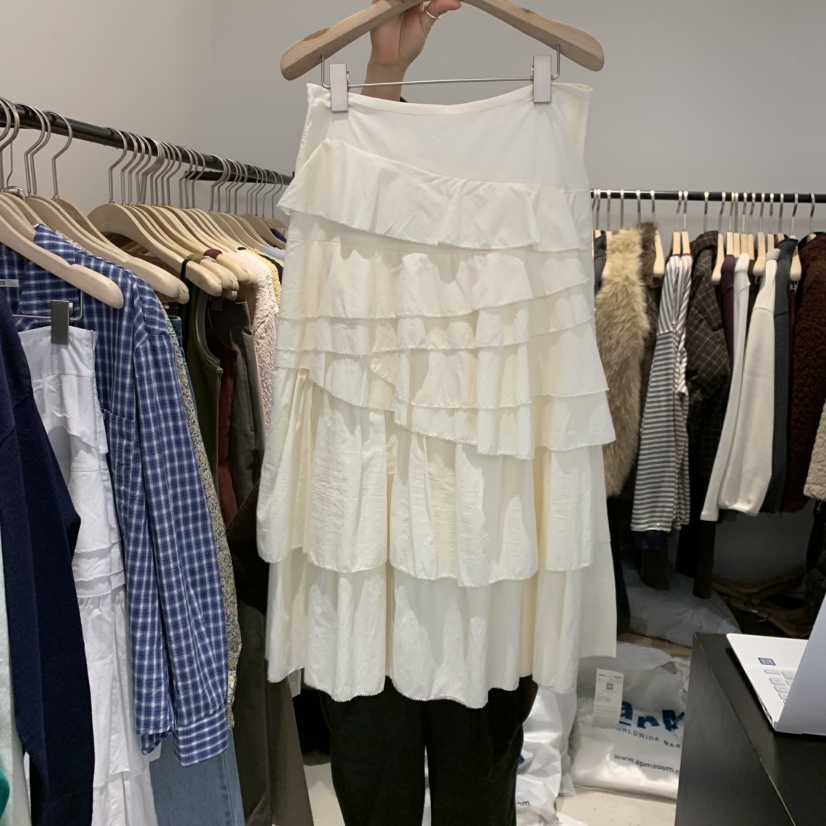 PLATE韓國直郵女士新品熱賣26春夏休閑真品職業半身裙中短裙PLATE半身裙/中短裙