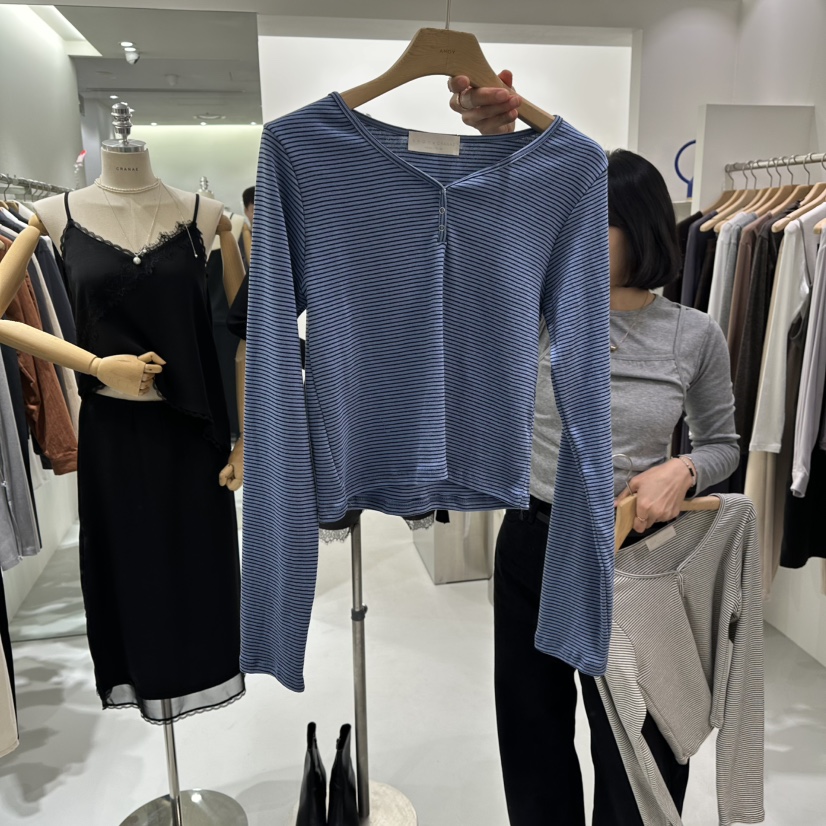 AHOY韓國代購女裝新款真品26春夏熱賣人氣休閑長袖T恤春款AHOY長袖T恤圖色2