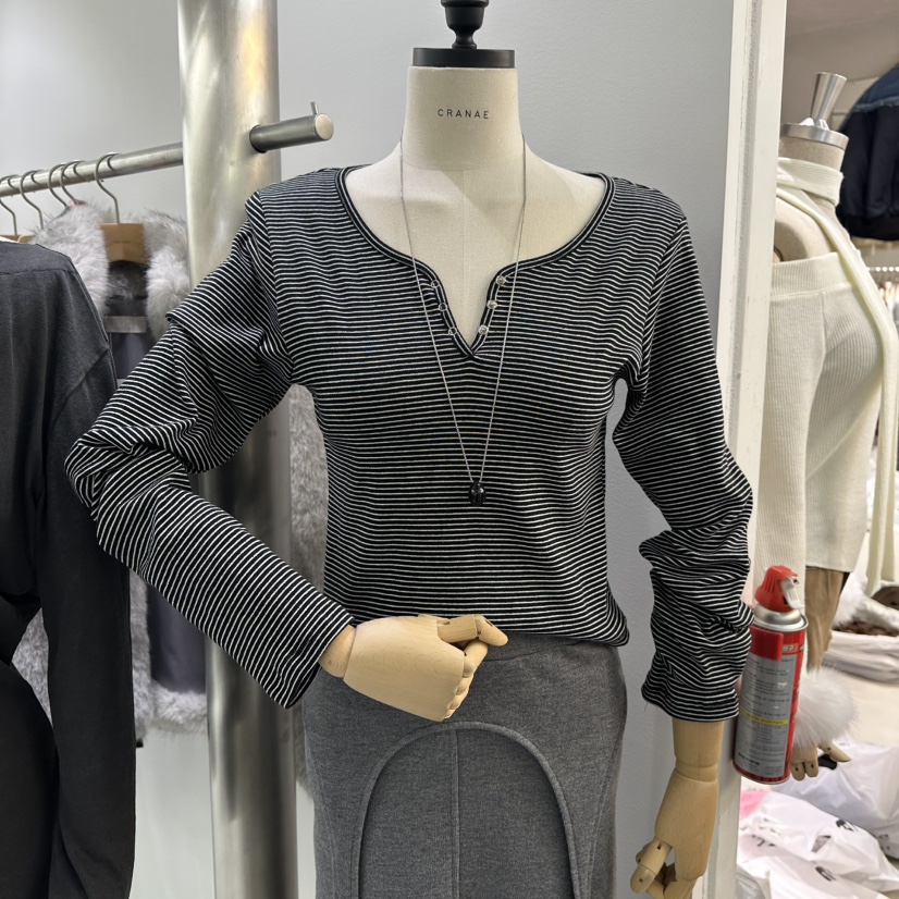 AHOY韓國代購女裝新款真品26春夏熱賣人氣休閑長袖T恤春款AHOY長袖T恤圖色3