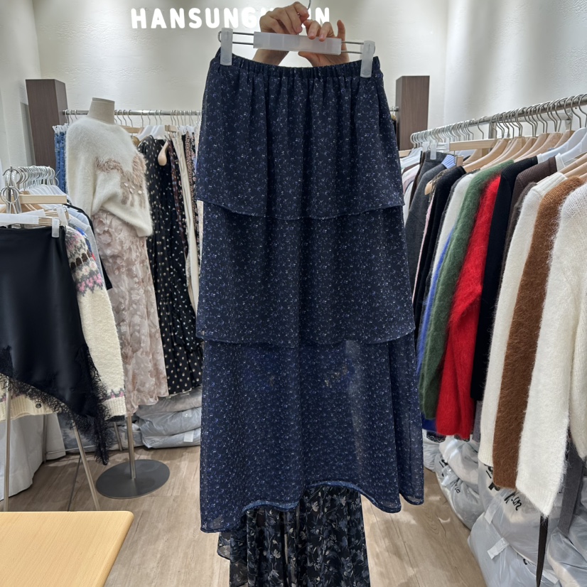 HANSUNGHYUN東大門實拍女裝新品休閑人氣時尚26春夏長裙春款HANSUNGHYUN長裙