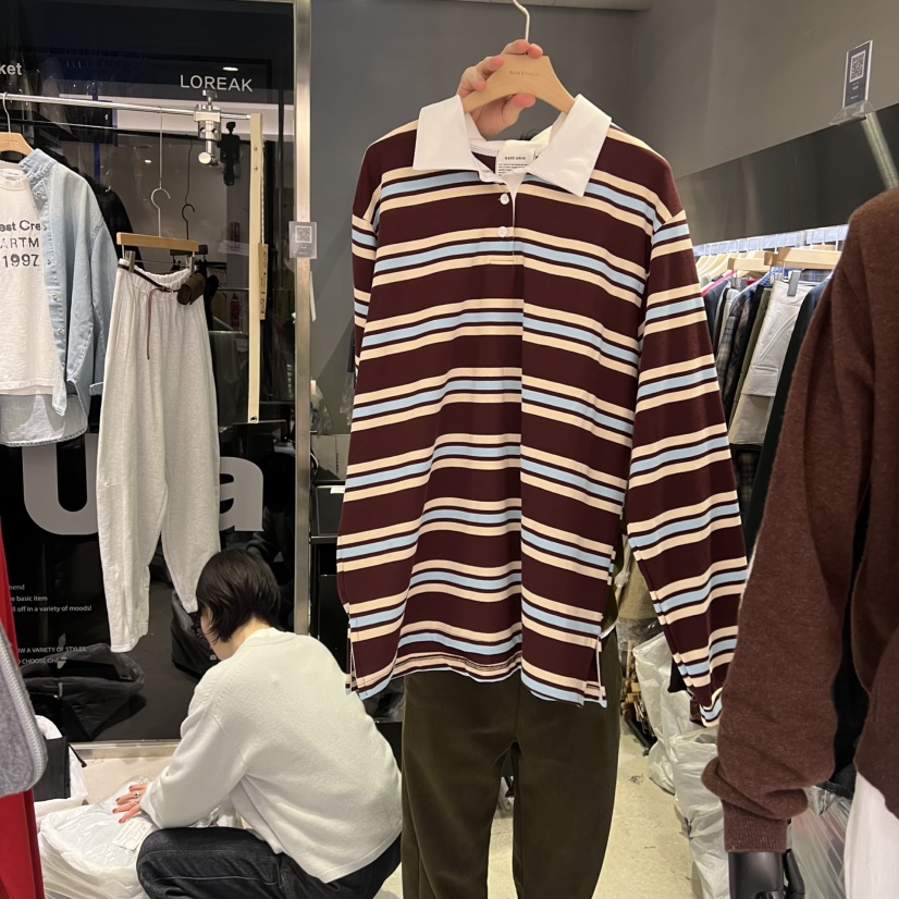 BANY ANCO東大門實拍女士新款26春夏人氣休閑時尚長袖T恤BANY ANCO長袖T恤圖色3