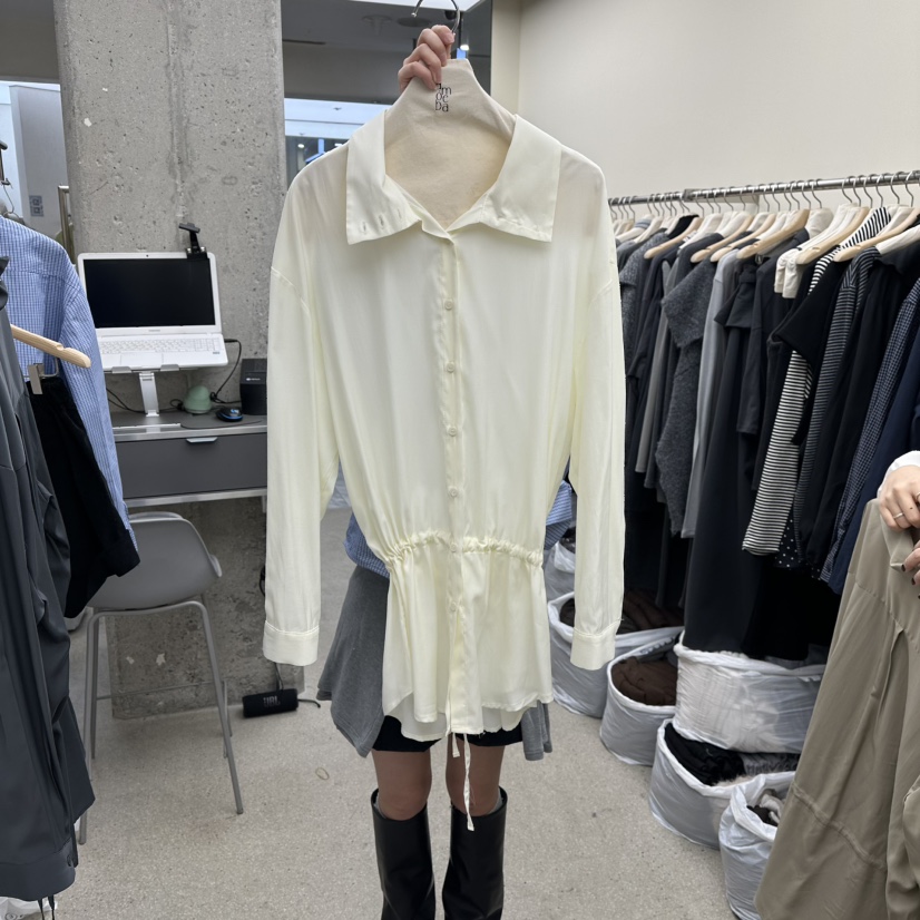 AMOEBA東大門直郵女裝新品26春夏真品熱賣襯衫蕾絲衫春款AMOEBA襯衫/蕾絲衫圖色1