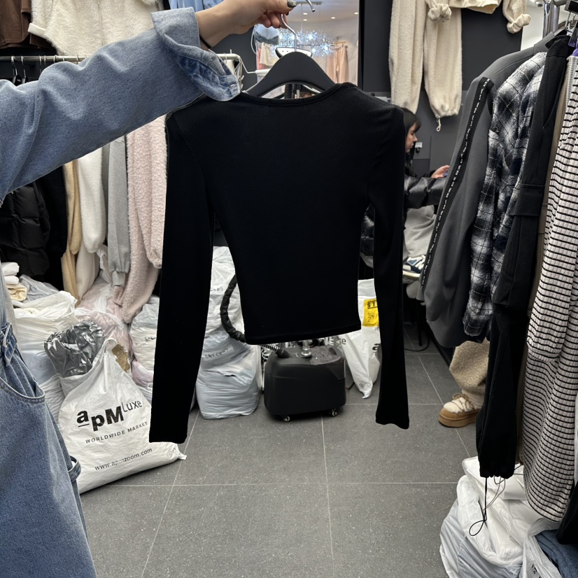 A-DEL韓國代購女士新品26春夏真品時尚熱賣休閑長袖T恤春款A-DEL長袖T恤