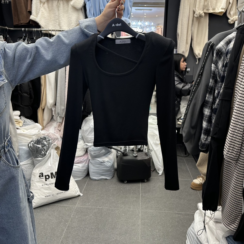 A-DEL韓國代購女士新品26春夏真品時尚熱賣休閑長袖T恤春款A-DEL長袖T恤圖色3