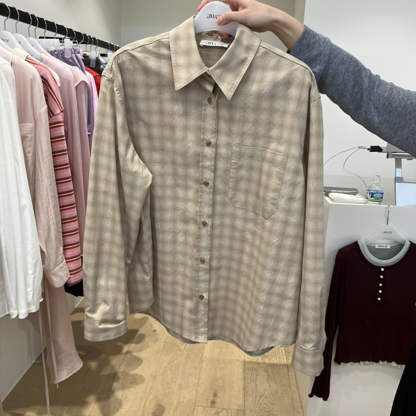 RUMIRU/AWEAR韓國直郵女裝新款職業熱賣26春夏襯衫蕾絲衫awear/RUMIRU襯衫/蕾絲衫圖色2