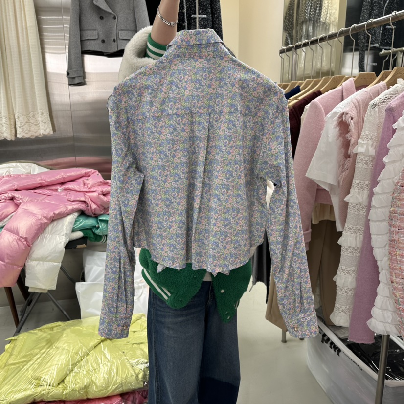 CORNER韓國代購女裝新款休閑職業26春夏真品襯衫蕾絲衫春款CORNER.302襯衫/蕾絲衫