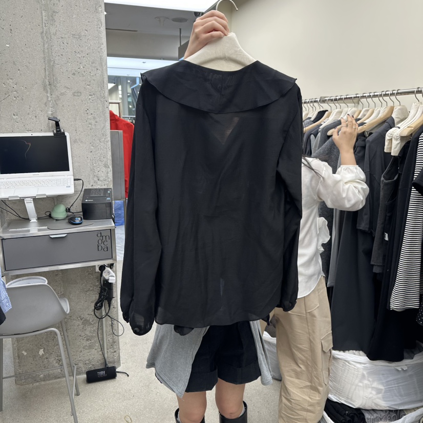 AMOEBA韓國直郵女裝新品職業休閑熱賣人氣襯衫蕾絲衫春款AMOEBA襯衫/蕾絲衫