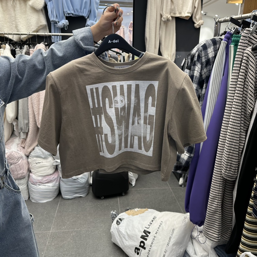 A-DEL東大門實拍女裝新款26春夏時尚熱賣真品人氣T恤春款A-DELT恤圖色2