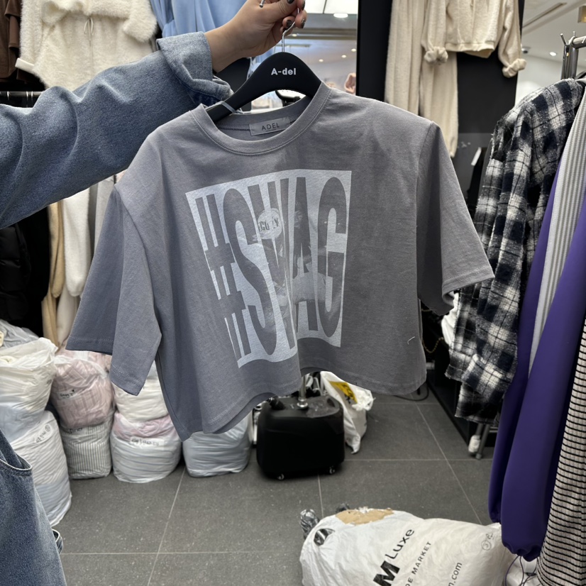 A-DEL東大門實拍女裝新款26春夏時尚熱賣真品人氣T恤春款A-DELT恤圖色3