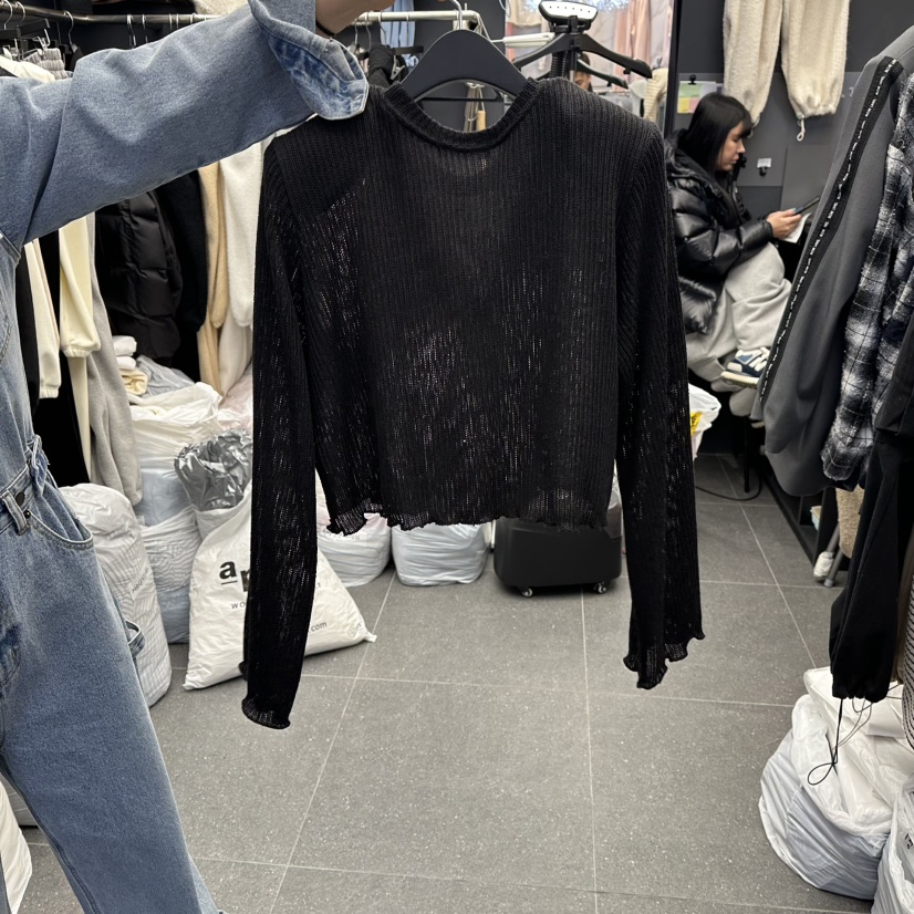 A-DEL東大門直郵女裝新品熱賣時尚職業26春夏長袖T恤春款A-DEL長袖T恤