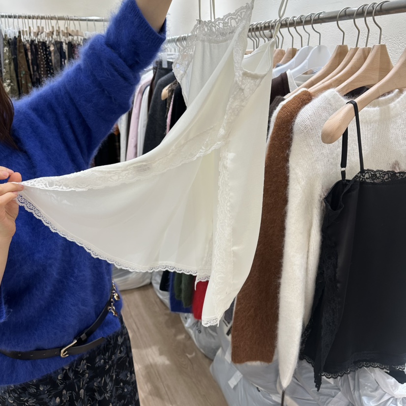 HANSUNGHYUN東大門實拍女士新款真品26春夏休閑吊帶背心春款HANSUNGHYUN吊帶/背心