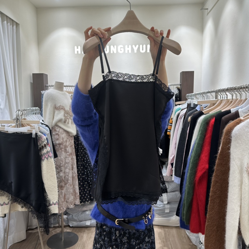 HANSUNGHYUN東大門實拍女士新款真品26春夏休閑吊帶背心春款HANSUNGHYUN吊帶/背心圖色2