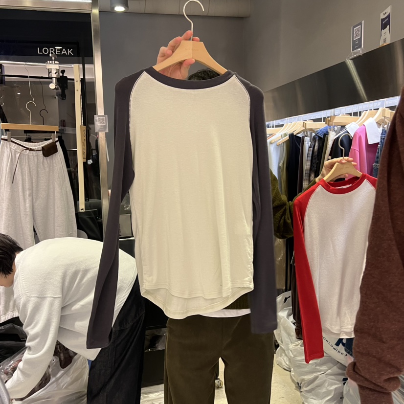 BANY ANCO韓國代購女裝新品人氣時尚推薦真品長袖T恤天絲BANY ANCO長袖T恤圖色1