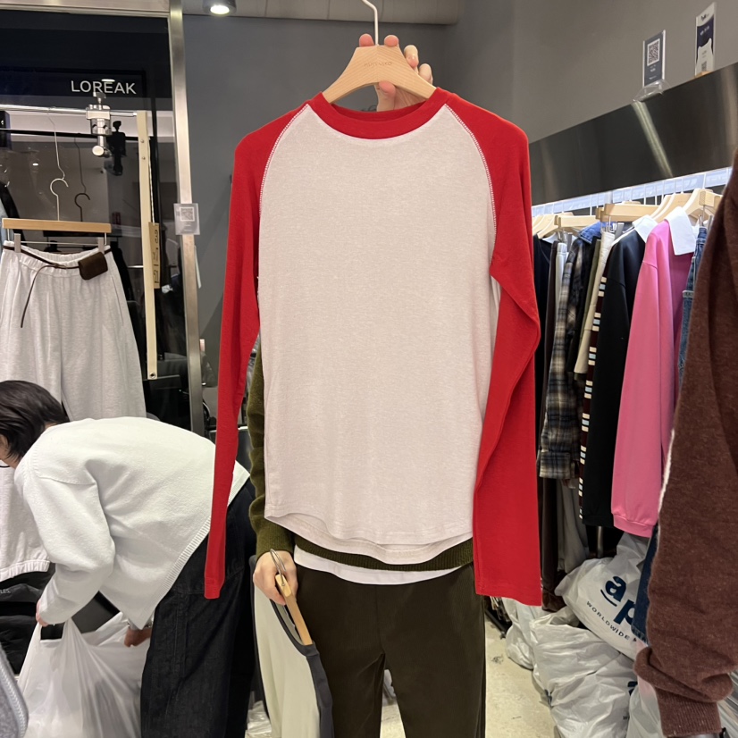 BANY ANCO韓國代購女裝新品人氣時尚推薦真品長袖T恤天絲BANY ANCO長袖T恤圖色2