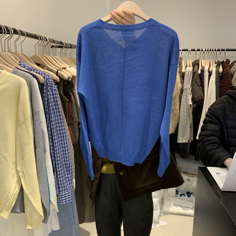 PLATE東大門代購女裝新款26春夏人氣真品時尚推薦針織衫V領PLATE針織衫