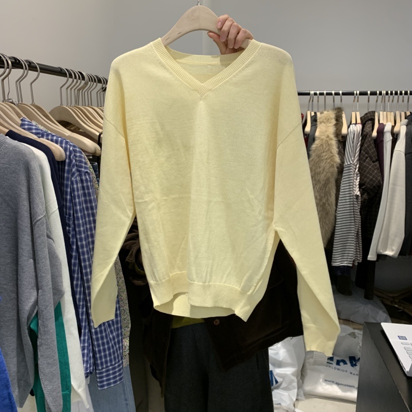 PLATE東大門代購女裝新款26春夏人氣真品時尚推薦針織衫V領PLATE針織衫圖色2