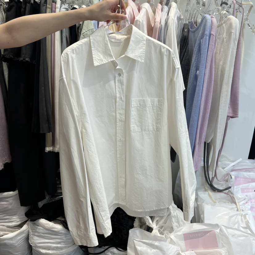 RIVEROOM韓國代購女裝新品休閑推薦熱賣時尚26春夏襯衫蕾絲衫RIVEROOM襯衫/蕾絲衫圖色1