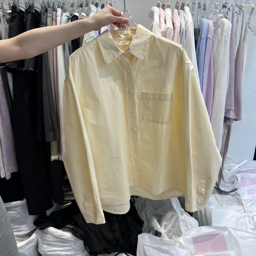 RIVEROOM韓國代購女裝新品休閑推薦熱賣時尚26春夏襯衫蕾絲衫RIVEROOM襯衫/蕾絲衫圖色2