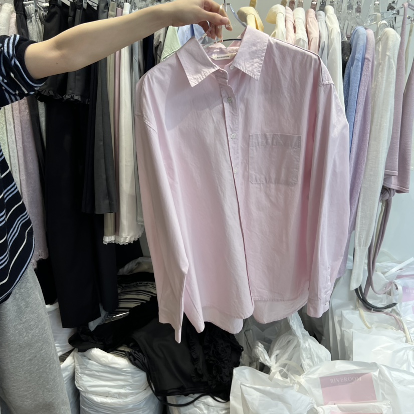 RIVEROOM韓國代購女裝新品休閑推薦熱賣時尚26春夏襯衫蕾絲衫RIVEROOM襯衫/蕾絲衫圖色3