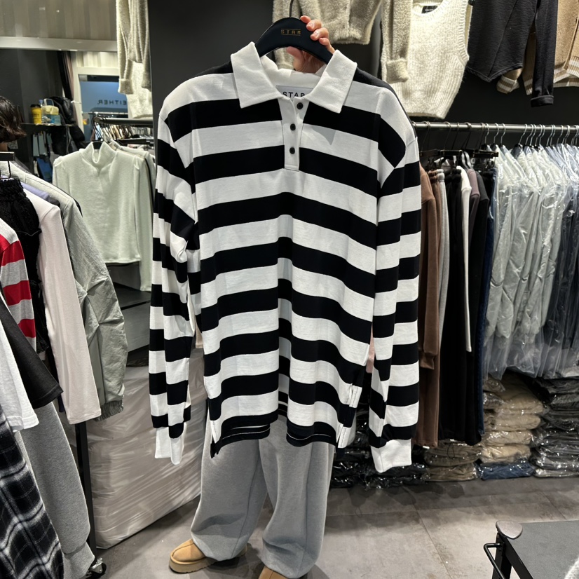 STAR-L東大門代購女士新品推薦熱賣休閑26春夏長袖T恤春款STAR-L長袖T恤圖色1