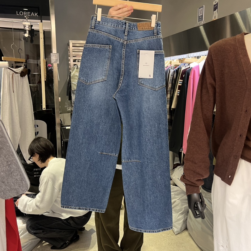 BANY ANCO韓國直郵女士新品真品職業26春夏推薦人氣牛仔褲BANY ANCO牛仔褲