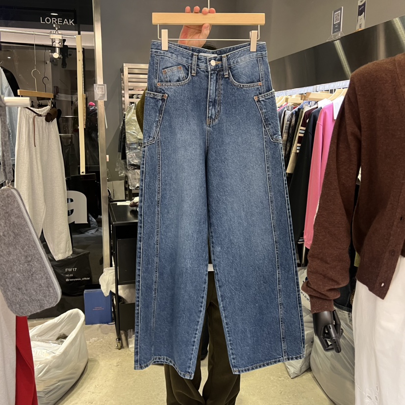 BANY ANCO韓國直郵女士新品真品職業26春夏推薦人氣牛仔褲BANY ANCO牛仔褲圖色1