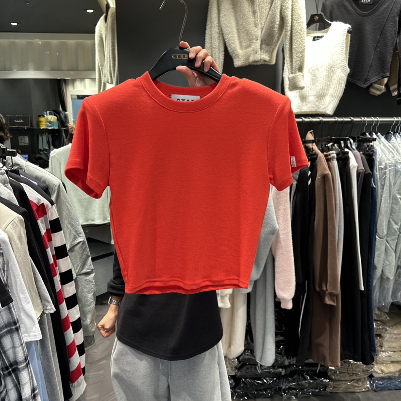 STAR-L東大門代購女裝新款休閑26春夏職業時尚推薦T恤春款STAR-LT恤圖色2