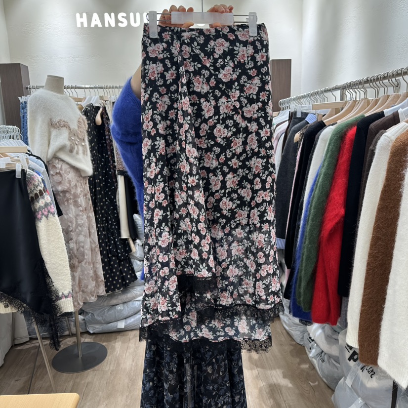 HANSUNGHYUN東大門直郵女裝新款時尚真品職業休閑長裙春款HANSUNGHYUN長裙圖色2